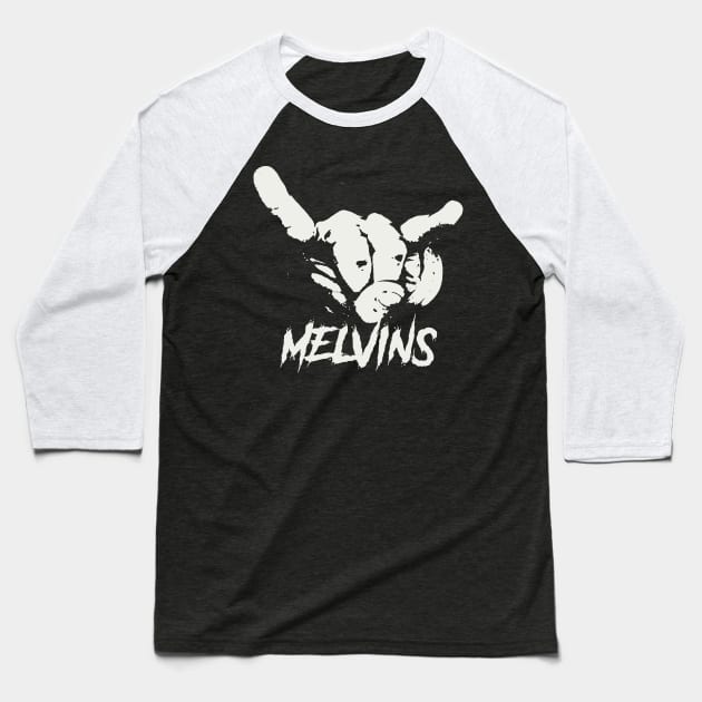 melvins horn sign Baseball T-Shirt by sumurbatu